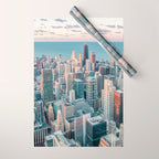 CHICAGO CITY SKYLINE Wrapping Paper Gallery Image 1