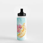 Jellyfish with Flowers Water Bottle Gallery Image 2