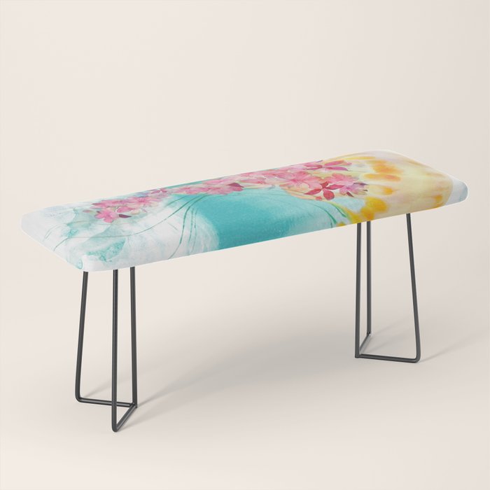 Jellyfish with Flowers Bench Gallery Image 1
