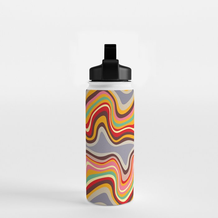 retro wave disco Water Bottle Gallery Image 2