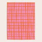 Retro Picnic Plaid Pattern Pink Orange Poster Gallery Image 4