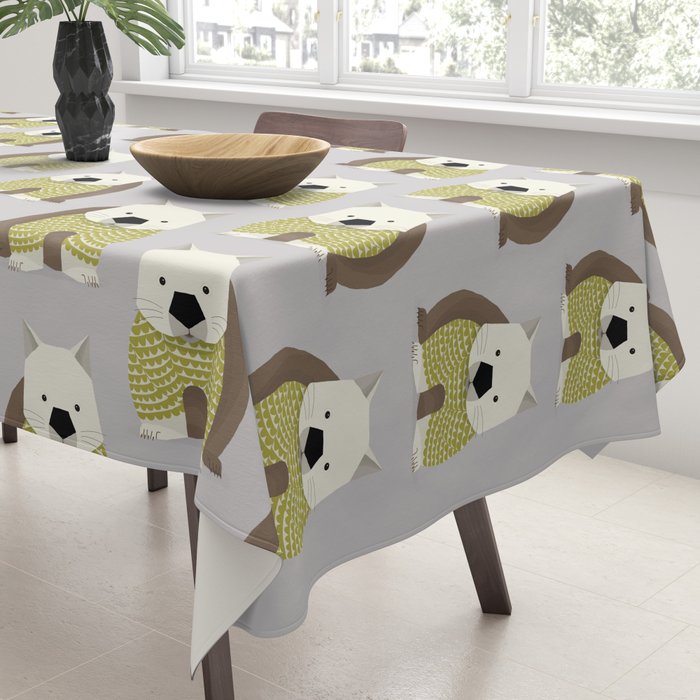 Whimsical Wombat Tablecloth Gallery Image 3