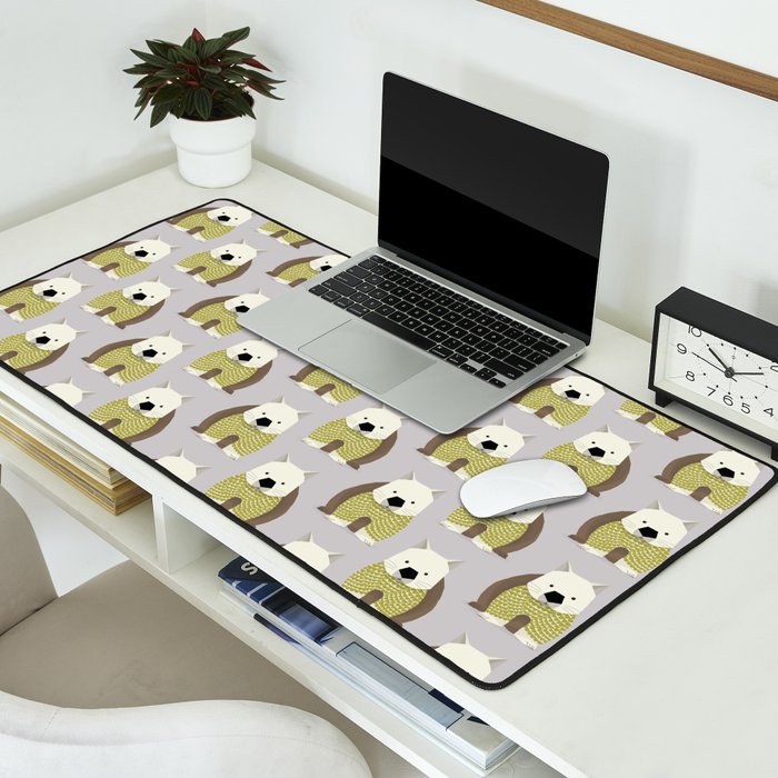 Whimsical Wombat Desk Mat Gallery Image 2