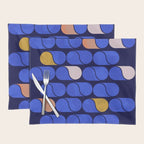 Blue modern pattern Placemat Gallery Image 1