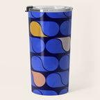 Blue modern pattern Travel Mug Gallery Image 3