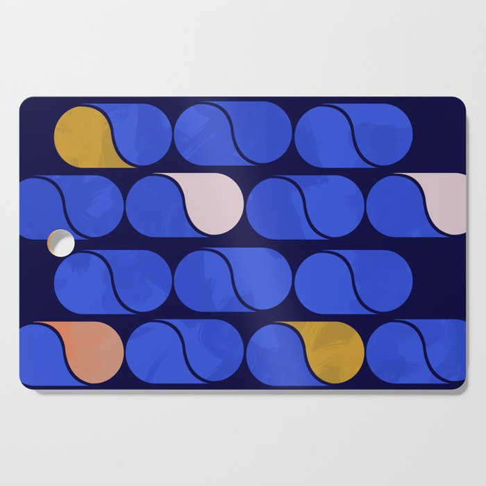Blue modern pattern Cutting Board Gallery Image 1
