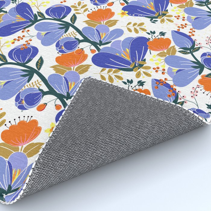folk spring flowers no2 Rug Gallery Image 4