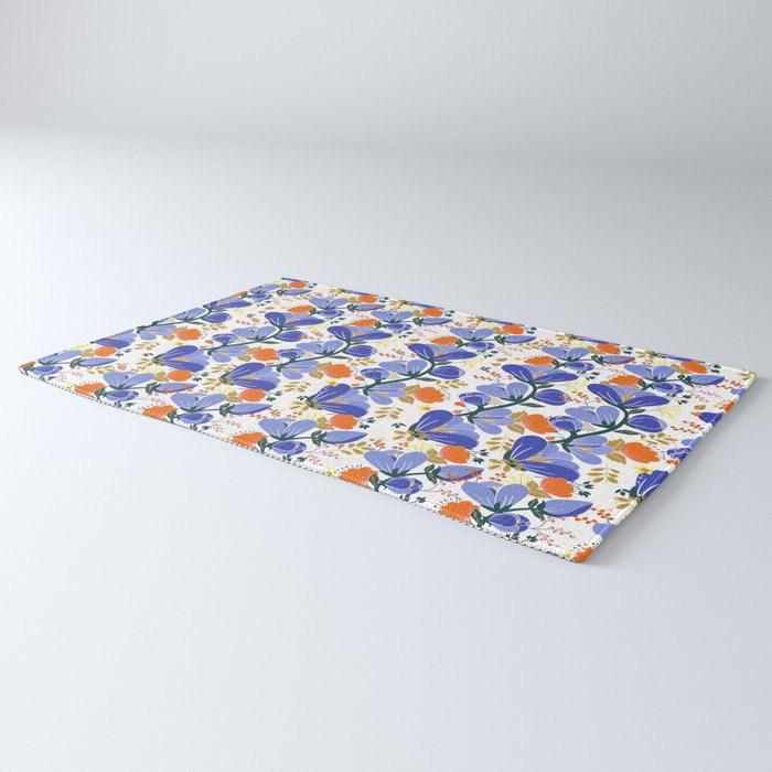 folk spring flowers no2 Rug Gallery Image 3
