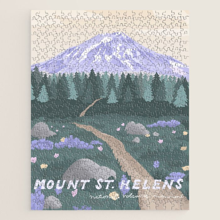 Mount St Helens Volcanic National Monument, Washington Mountains, National Parks Pacific Northwest Jigsaw Puzzle Gallery Image 1