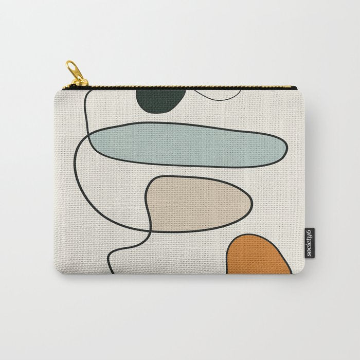 Abstract Line 14 Carry All Pouch Gallery Image 1