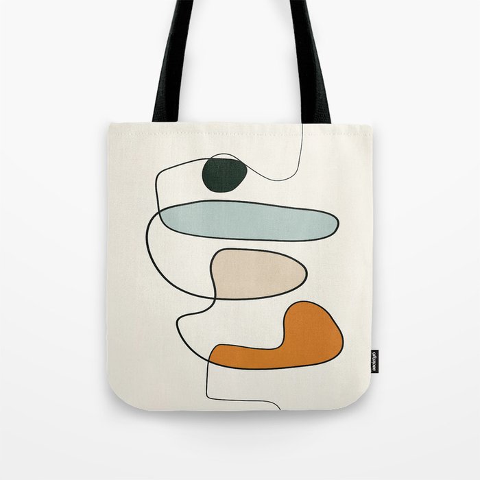 Abstract Line 14 Tote Bag Gallery Image 1