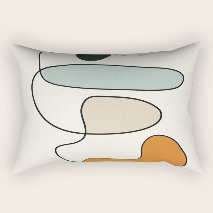 Abstract Line 14 Rectangular Pillow Gallery Image 1