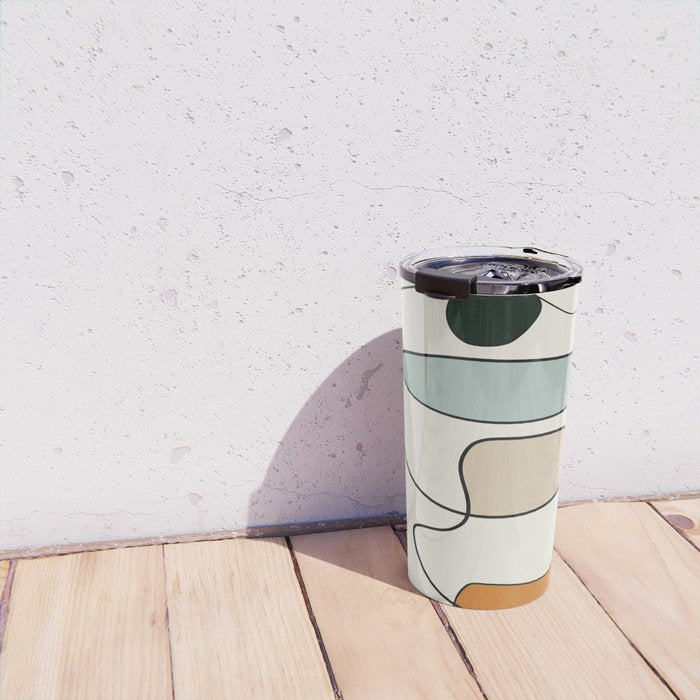 Abstract Line 14 Travel Mug Gallery Image 4