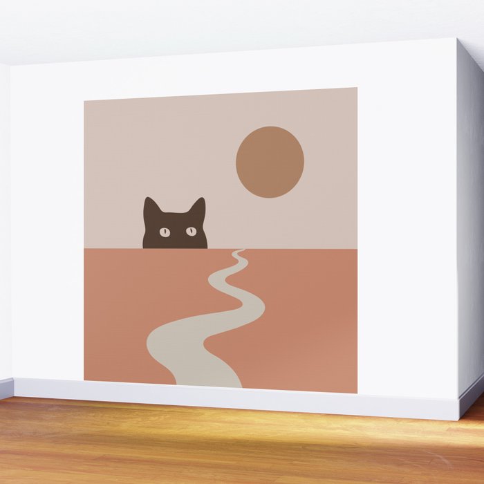 Cat Landscape 16 Wall Mural Gallery Image 2