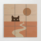 Cat Landscape 16 Wood Wall Art Gallery Image 1