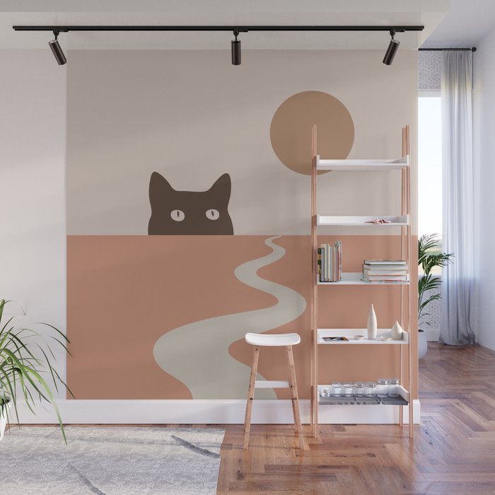 Cat Landscape 16 Wall Mural Gallery Image 1