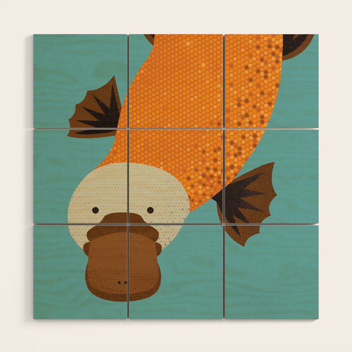 Whimsy Platypus Wood Wall Art Gallery Image 1