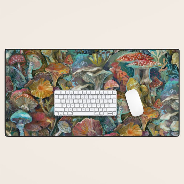 Magic Mushroom Garden Desk Mat Gallery Image 1