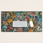 Magic Mushroom Garden Desk Mat Gallery Image 1