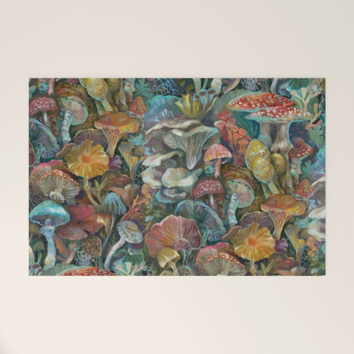 Magic Mushroom Garden Welcome Mat Gallery Image 1