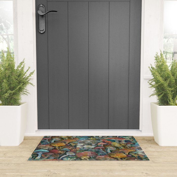 Magic Mushroom Garden Welcome Mat Gallery Image 3