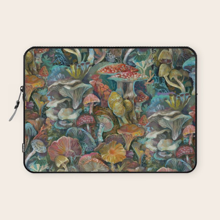 Magic Mushroom Garden Laptop Sleeve Gallery Image 1
