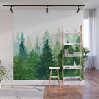 Pine Trees 2 Wall Mural Gallery Image 1