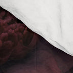 Victorian Grandeur Large Opulent Flowers Burgundy Red Comforter Gallery Image 4