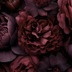 Victorian Grandeur Large Opulent Flowers Burgundy Red Coffee Mug Gallery Image 2