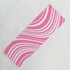 Wavy Stripes XXXIII - 90s Barbie Pink Yoga Mat Gallery Image 1