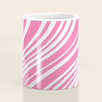 Wavy Stripes XXXIII - 90s Barbie Pink Coffee Mug Gallery Image 4