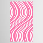 Wavy Stripes XXXIII - 90s Barbie Pink Tablecloth Gallery Image 2