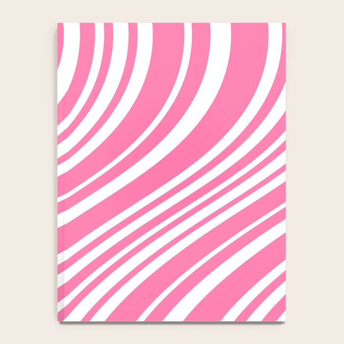 Wavy Stripes XXXIII - 90s Barbie Pink Notebook Gallery Image 4