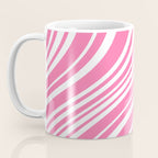 Wavy Stripes XXXIII - 90s Barbie Pink Coffee Mug Gallery Image 3