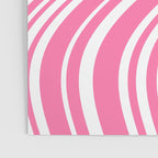 Wavy Stripes XXXIII - 90s Barbie Pink Poster Gallery Image 3