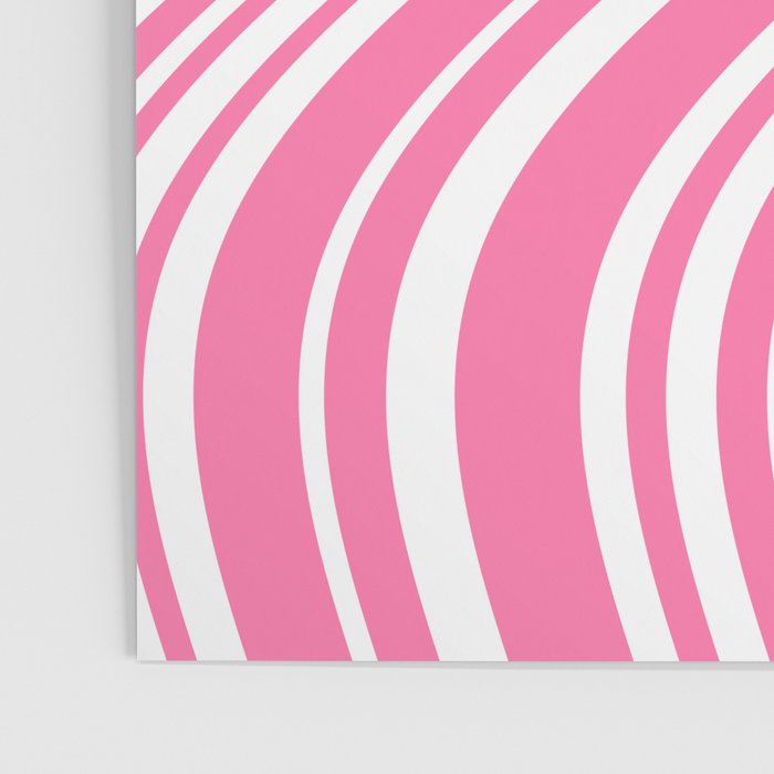 Wavy Stripes XXXIII - 90s Barbie Pink Poster Gallery Image 3