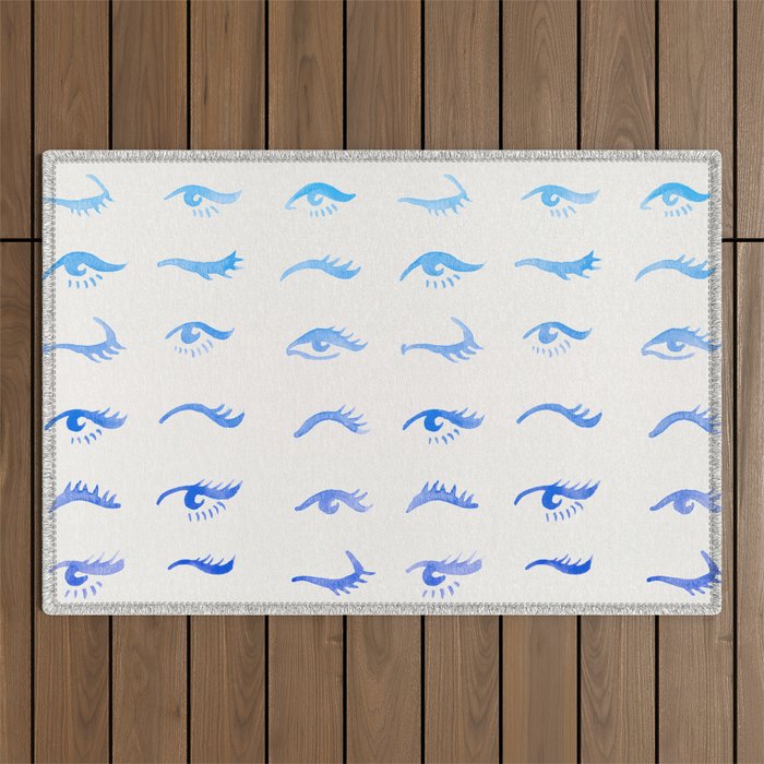 Mascara Envy - Blue OmbrÃ© Palette Outdoor Rug Gallery Image 1