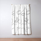 Line Faces 01  Window Curtain Gallery Image 3