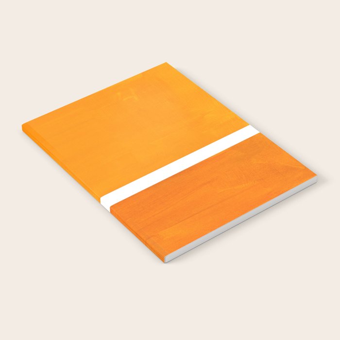 Antique Yellow  & Yellow Ochre Mid Century Modern Abstract Minimalist Rothko Color Field Squares Notebook Gallery Image 2
