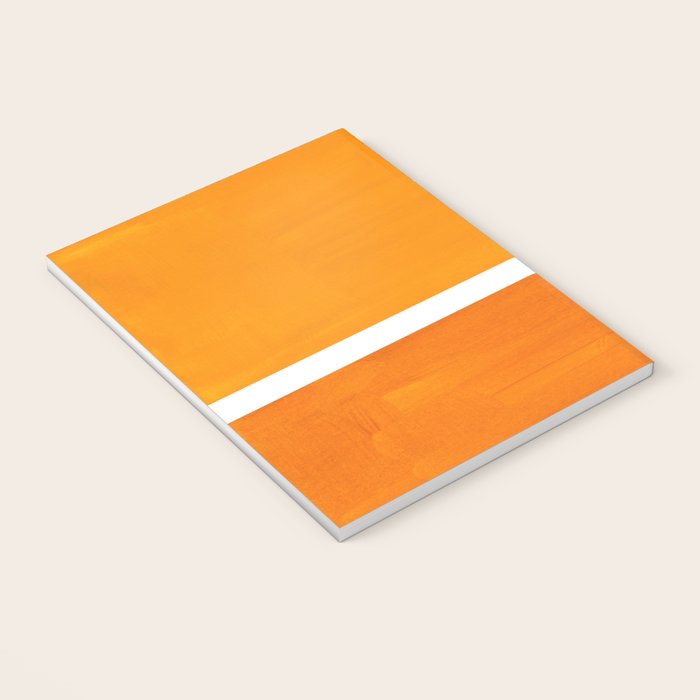 Antique Yellow  & Yellow Ochre Mid Century Modern Abstract Minimalist Rothko Color Field Squares Notebook Gallery Image 3