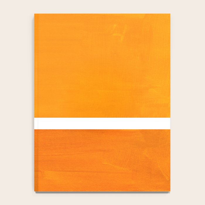 Antique Yellow  & Yellow Ochre Mid Century Modern Abstract Minimalist Rothko Color Field Squares Notebook Gallery Image 4