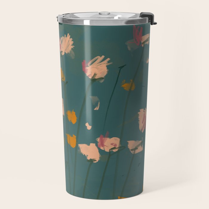 A Field Of Flowers Bloom Travel Mug Gallery Image 2