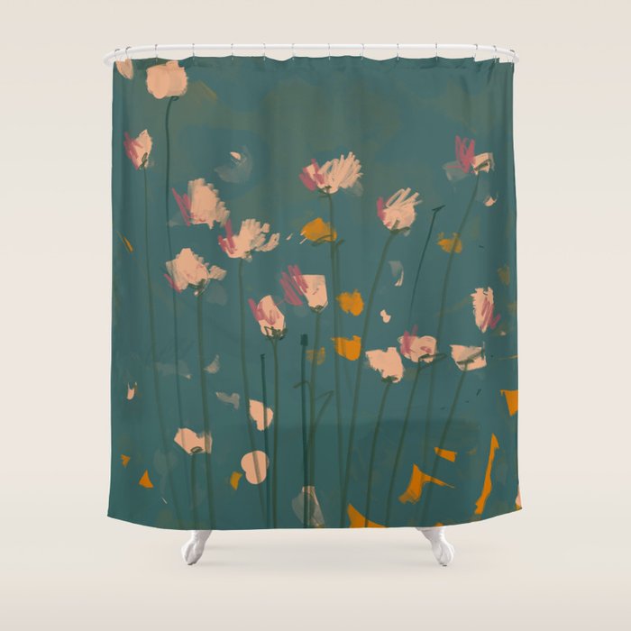 A Field Of Flowers Bloom Shower Curtain Gallery Image 1