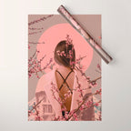 Peach Blossoms of Veria Wrapping Paper Gallery Image 1