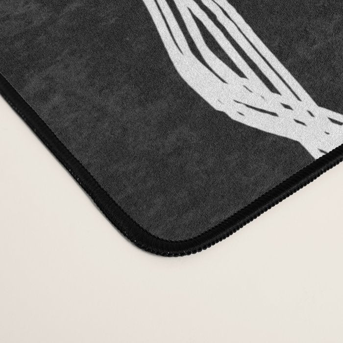 Abstract line art 22 Black And White Desk Mat Gallery Image 4