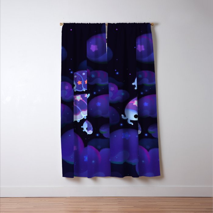 Cloud isopod - Starry night Window Curtain Gallery Image 3