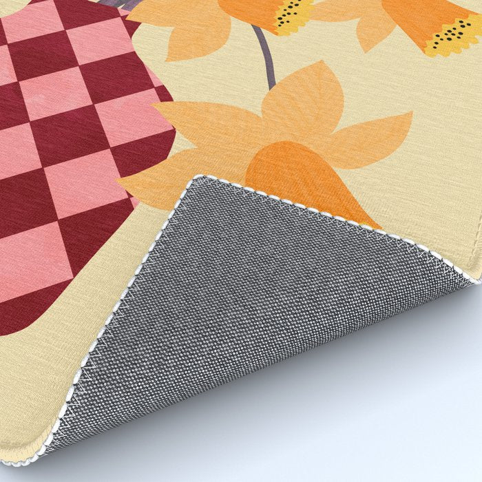 Daffodils and vase Rug Gallery Image 4