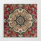 Casbah Crimson Crest Wood Wall Art Gallery Image 1