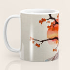 Zen Serenity Landscape - Sakura Mountain Sunset Coffee Mug Gallery Image 3