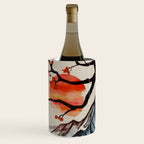 Zen Serenity Landscape - Sakura Mountain Sunset Wine Chiller Gallery Image 1